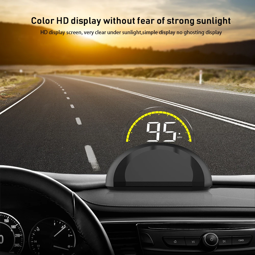 C700 OBD2 Hud Дисплей с зеркалом цифровой проекции автомобиля Спидометр бортовой компьютер расход топлива Temp