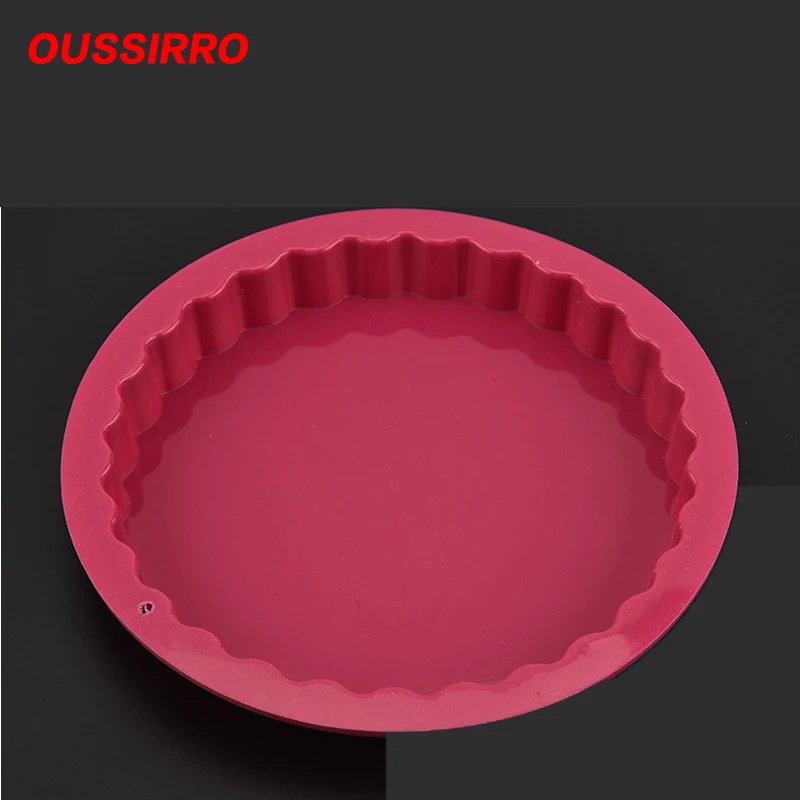 

Round Silicone 22.2CM Cake Baking Tray High Temperature Baking Tools Bread Mold Easy To Release Without Staining