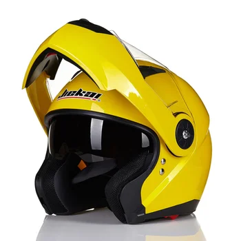 

Professional JIEKAI 115 flip up motorcycle helmet removable and washable liner Aerodynamic design Double Lens helmet