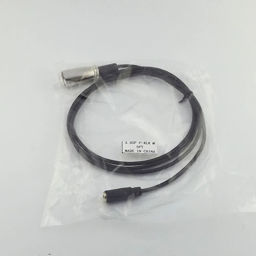 

10pcs XLR 3Pin Male to 3.5mm 1/8" Female Port Outlet Adapter Audio Stereo Mic Wire 5ft