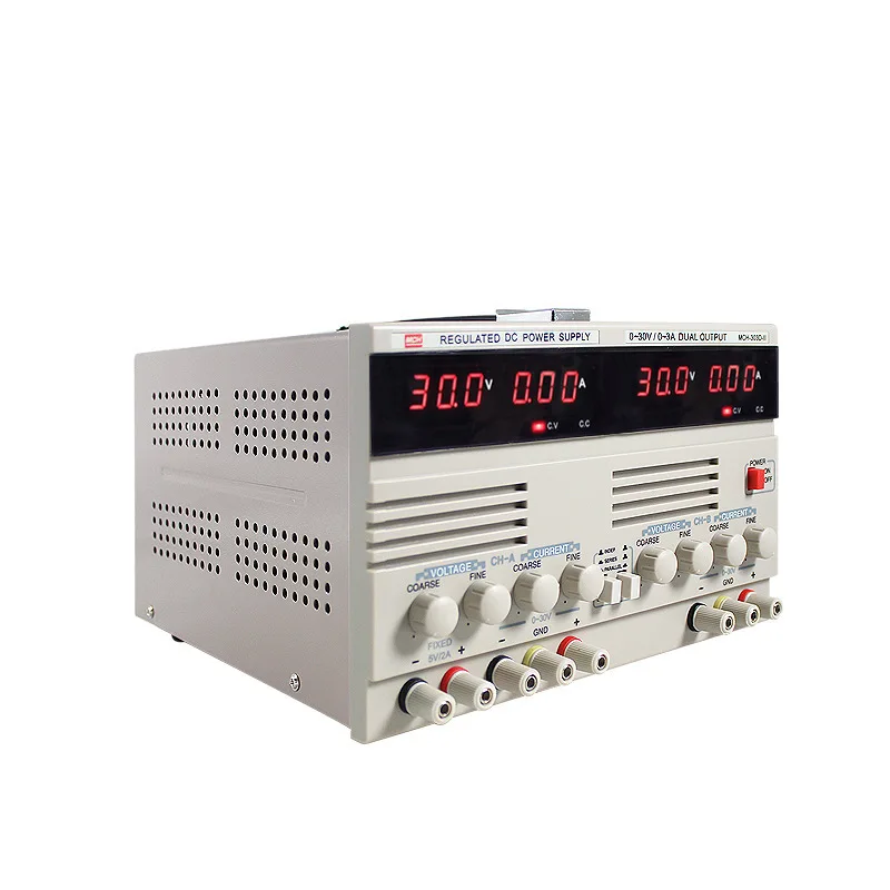 US $220.49 MCH303DII Double Way HighPrecision Direct Regulated Laboratory Power Supply 30V 3A Linear Adjustable DC Voltage Regulator
