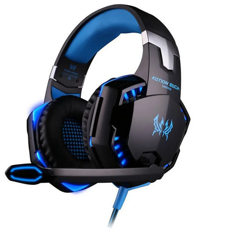 

Best PC Gamer casque EACH G2000 Stereo Hifi Gaming Headphones With Microphone Dazzle Lights Glow Game Music Headset fones
