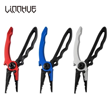 

New Design Aluminum Alloy Fishing Pliers Multifunctional Hooks Remover Line Cutter Split Lure Rings Fishing Holder Tackle Pliers