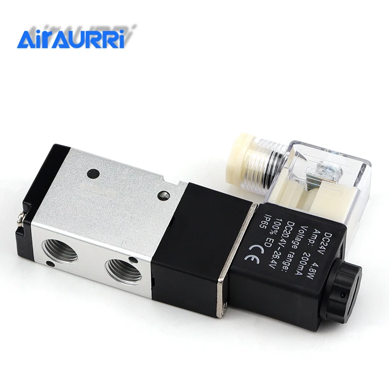 3V210-08 3 Way Port 2 Position 12V 24V 220V Pneumatic Air Solenoid Valve Electric Control Gas Magnetic Valve