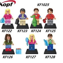 10 комплектов теория цифры Шелдон, Леонард Радж Пенни Бернадетт Ховард, строительные блоки Детский подарок игрушки KF1025