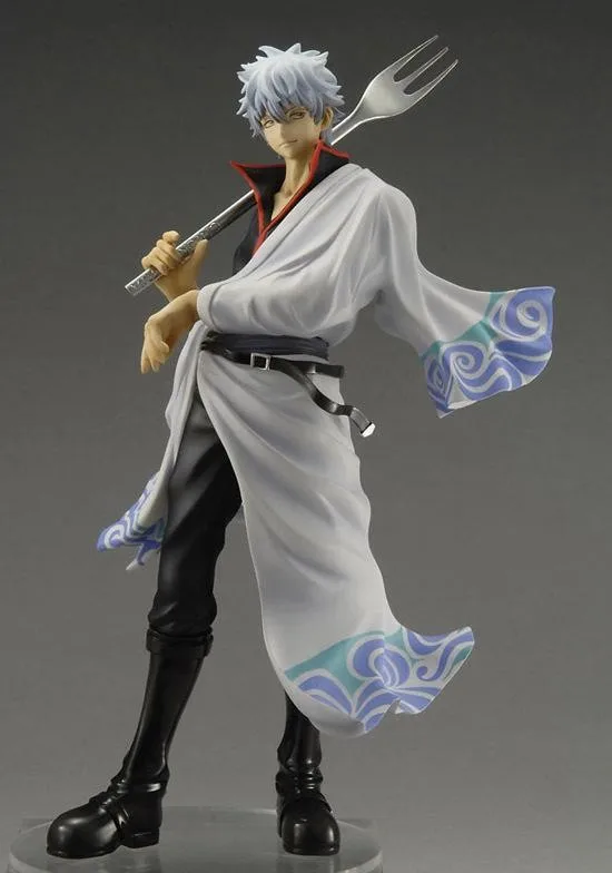 

9"23CM Japanese Anime Silver Soul Gin Tama Gintama Sakata Gintoki PVC Action Figure Colletion Model Toy Free Shipping KA0150