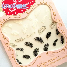 30 стилей! Модный лак для ногтей 3D Серебряные украшения Дизайн задний клей наклейки для ногтей Советы красоты