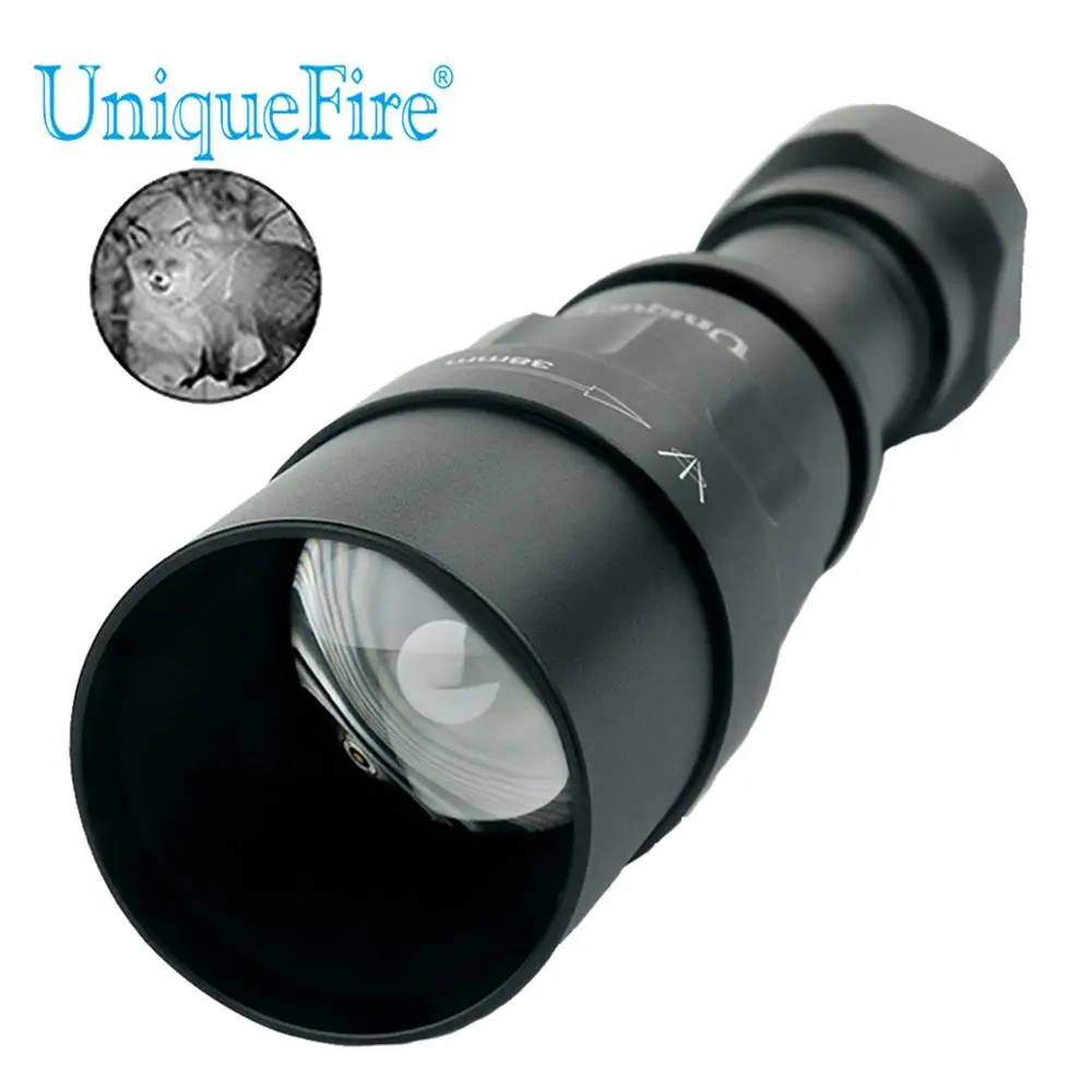 UniqueFire 1605 масштабируемый 38 мм инфракрасная линза 850nm фонарик 3 режима ночного