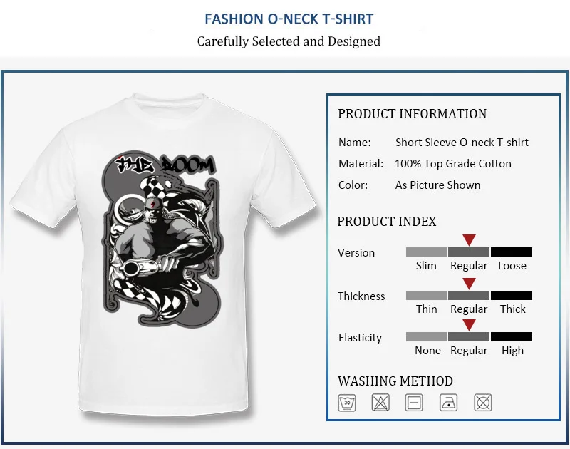 The Doom Tops T Shirt Fashionable Round Collar Casual Short Sleeve Cotton Fabric Man T Shirts Normal Sweatshirts The Doom