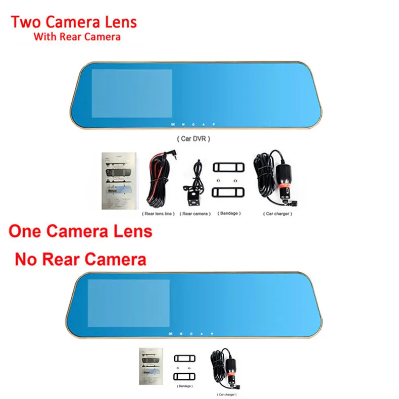 Jiluxing H01S HD 1080P Автомобильный видеорегистратор две камеры s Автомобильная камера зеркало заднего вида авто видео регистратор рекордер двойной объектив Dashcam
