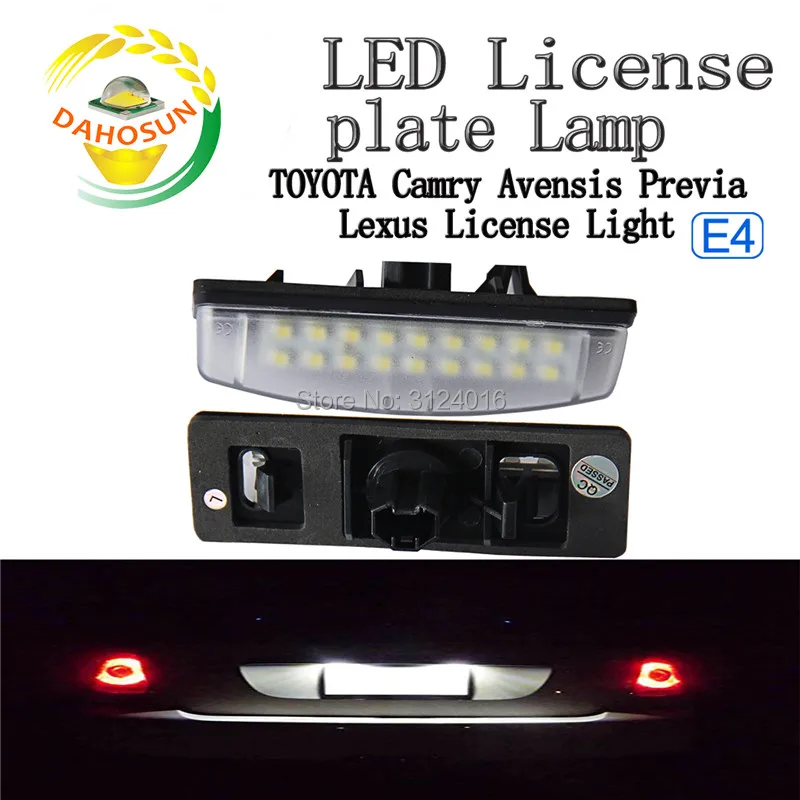 2 шт. X dahosun светодиодная Лицензионная лампа для Toyota Camry Echo Prius Lexus IS LS GS ES RX Mitsubishi Golt
