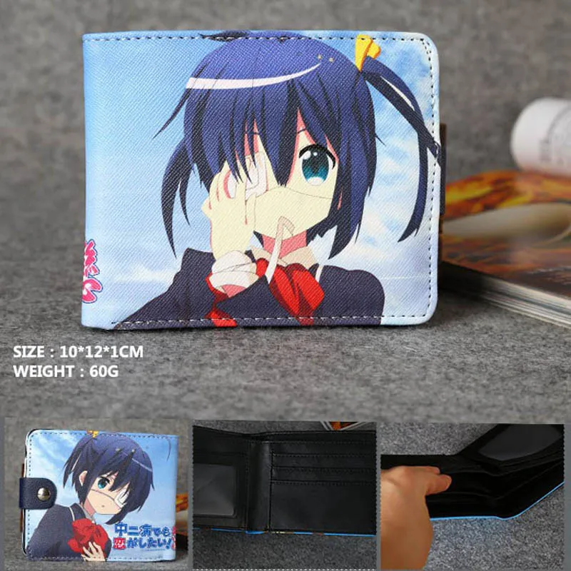 

Anime Chuunibyou Demo Koi Ga Shitai! Ren High Quality Synthetic Leather Short Exquisite Wallet/Takanashi Rikka Button Purse