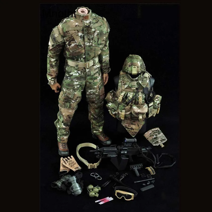 

Mnotht 1/6 Military suit US second Infantry Division Model Clothes Suit For 12in Action Figure Toys l Collection Solider Toys