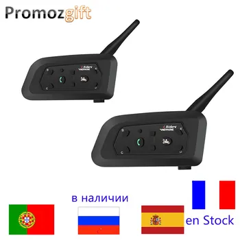 

V6 1200M Helmet Intercom Two-way Motorcycle Bluetooth Intercom Headset Walkie Talkie Intercom Moto Bluetooth