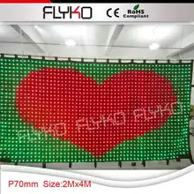 Светодиодное Освещение сцены для студийного фона гибкий светодиодный видеоэкран P7 2x4 м