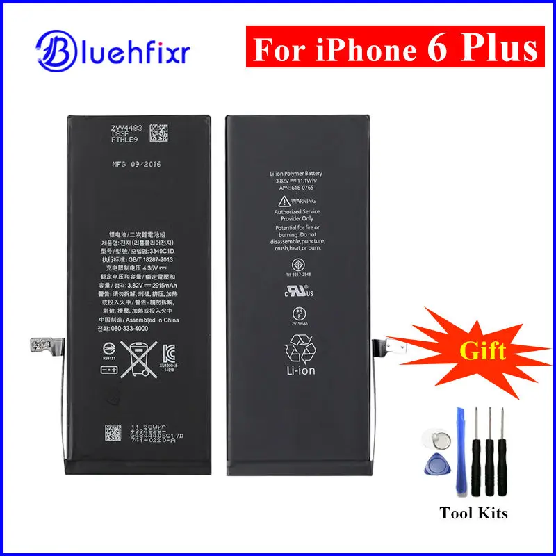 Brand New Phone Li ion Battery For iPhone 6 Plus Real Capacity 2915mAh