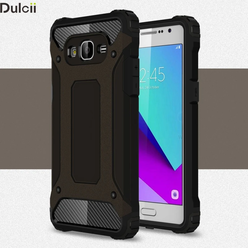 Dulcii Back Cover For Galaxy J2 Prime Phone Shell Guard Plastic + Tpu