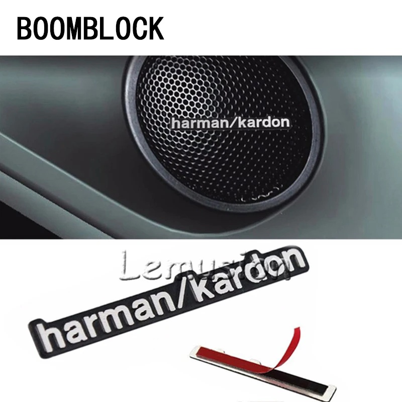 Автомобильные наклейки BOOMBLOCK для аудио, видео, Динамик Для Harman Kardon для Opel Astra H G J Volvo S60 V70 XC90 Citroen C5 C4 C3 Subaru