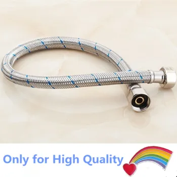 

50CM braided flexiable stainless steel Water Pipes pressure resistance explosion-proof sink hot cold connection soft hose 2pcs