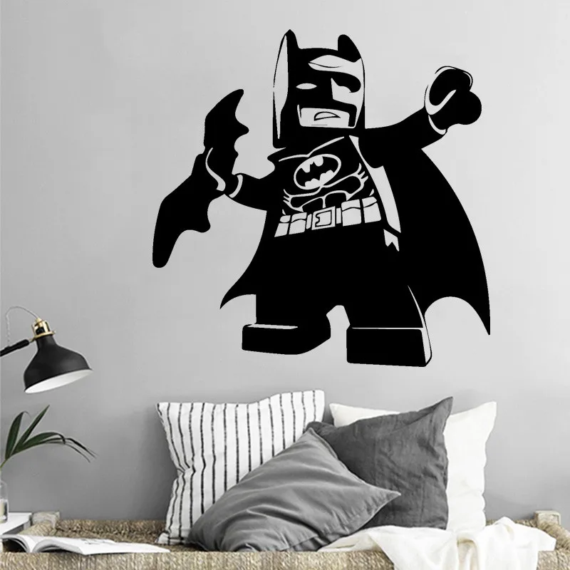 קנו עיצוב הבית Creative Lego Batman Wall Sticker Vinyl Art
