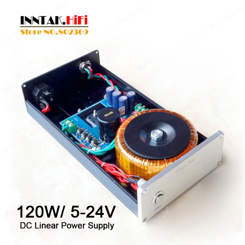 Hifi 120W DC Regulator linear power supply, hifi Precision power supply , Support 5V 9V 15V 24V