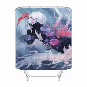 

CustomTokyo Ghoul Ken Kaneki Bath Curtain Bathroom Mildewproof Waterproof Polyester Shower Curtain#180417-04-36