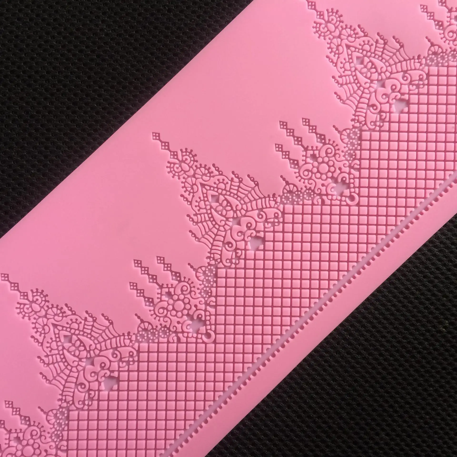 390mm 110mm Silicon Tort Tort Din Dantelă De Copt Mat Mucegai