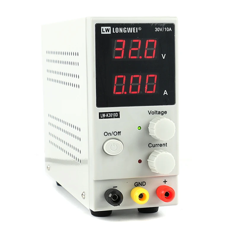 

LW-3010D 30V 10A Mini Adjustable Digital DC Power Supply Laboratory Switching Power Supply 110V 220V