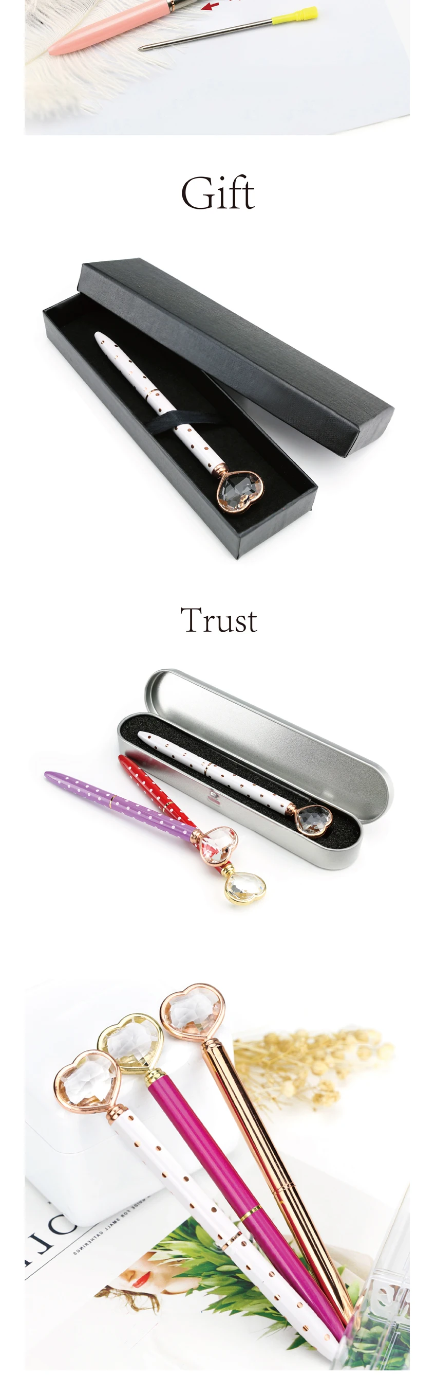 创意水晶笔爱心笔婚礼伴手礼心形水晶笔刻字定制logo生日商务礼品-淘宝网_03