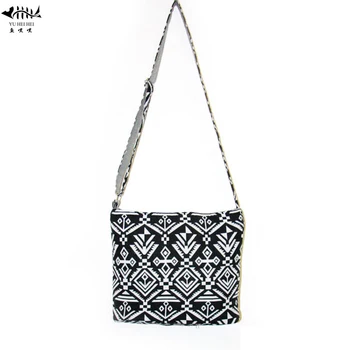 

Adjustable Strap Bags Bohemian Women Shoulder Crossbody Bags Handmade Cotton Canvas Small Flap Women's Handbags Purses