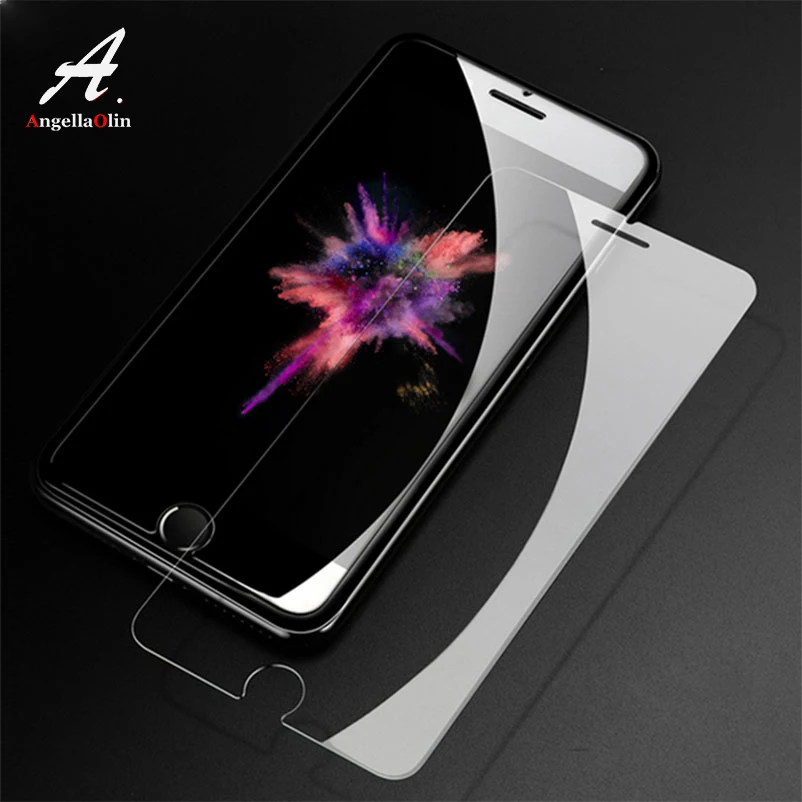 Тонкое закаленное стекло 9H для iPhone Xs Max XR 4 6 6s plus 7 7plus 8 X Защитная пленка экрана
