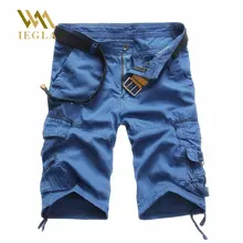 Мужские повседневные шорты, свободные камуфляжные карго шорты с несколькими карманами, военные шорты мужские камуфляжные шорты, большие размеры, без пояса, мужские брюки