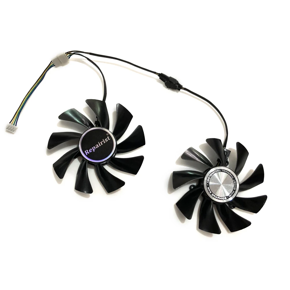 

2pcs/set HD7950 GPU VGA Cooler Fan For Sapphire VAPOR-X HD 7950 vapor x Graphics Card Cooling As Replacement