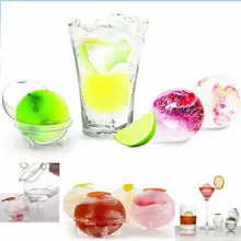 Виски коктейль кубик льда мяч 4 шт. Мини Вечерние бар кубик льда мяч Кирпич лоток Круглый производитель Сфера плесень JJ2834