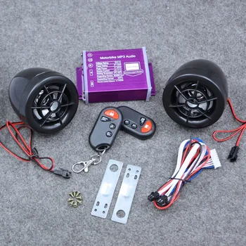 

Bluetooth 12V Motorcycle Handlebar Audio System USB SD FM Radio Stereo MP3 iPod Speakers With the remote control
