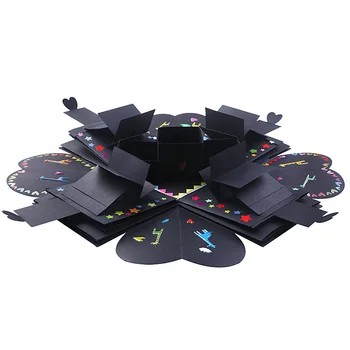 

DIY Surprise Love Explosion Box Gift for Anniversary Scrapbook Wedding Birthday Party Photo Album