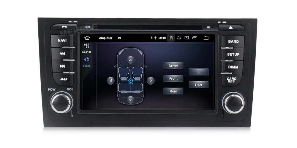 Discount Mekede android9.0 Car Radio Multimedia Video Player Navigation GPS Android For AUDI A6 1997-2005 Allroad 2000-2006 with DSP IPS 17