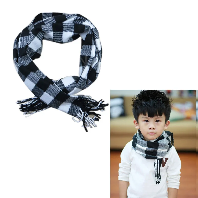 Новая мода Англия сетки Средства ухода за кожей шеи шарф унисекс Для мужчин и Для женщин любителей ребенок шарф - Цвет: Black White