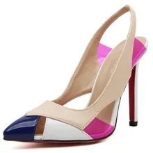 Hollow Out Women Printed Leather Sexy stilettos high heels Red Bottom Ladies Shoes 2017 Pointed Toe Party Pumps Dresses Shoes
