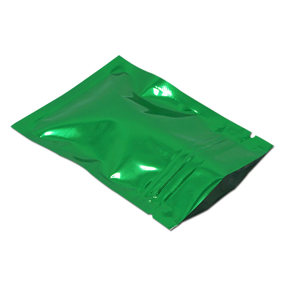 2000 шт/партия DHL металлик майлар фольга с застежкой Resealable мешок для хранения еды для специй Зерновые закуски пакет потайная молния алюминиевый кисет