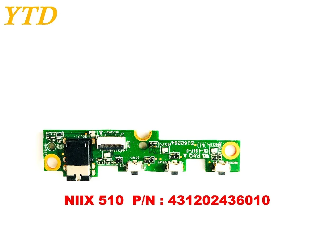 Для lenovo MIIX510 Кнопка питания переключатель доска NIIX 510 PN 431202436010 Протестировано хорошее