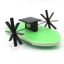 DIY Solar Energy Wheel Paddle Ship Handmade Toys Physical Gizmo Building Blocks Kits Solar Energy Assembled Toy Teaching Tool