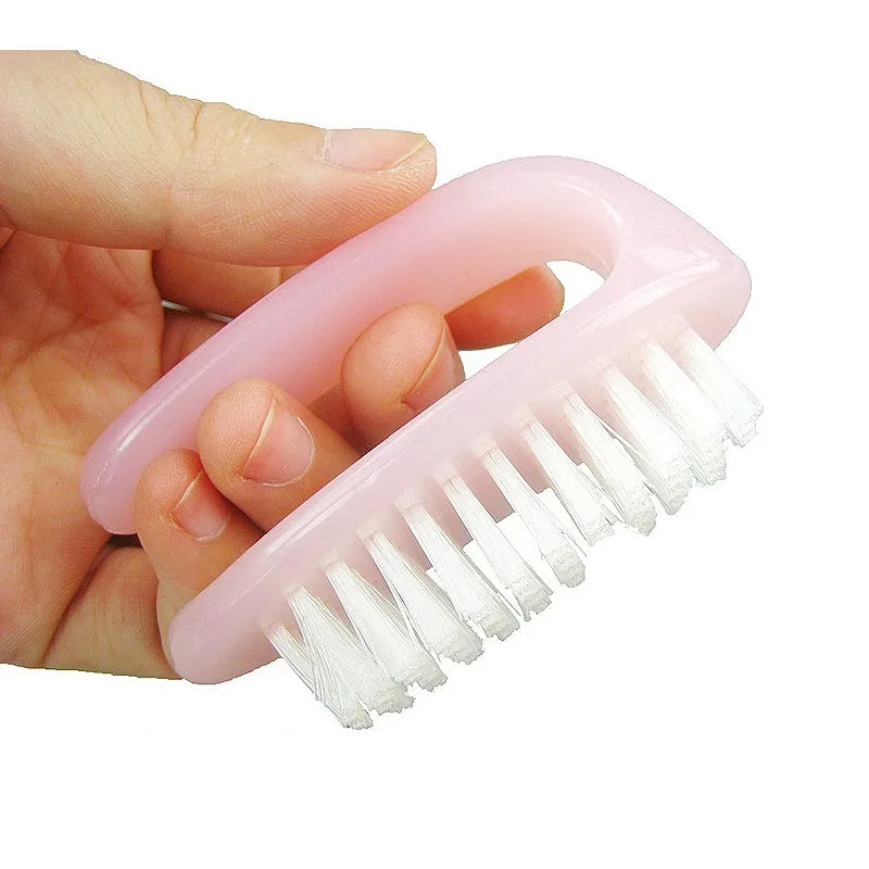 Nail Brush Finger Toe Cleaning Brush Art Care Dust Clean Handle