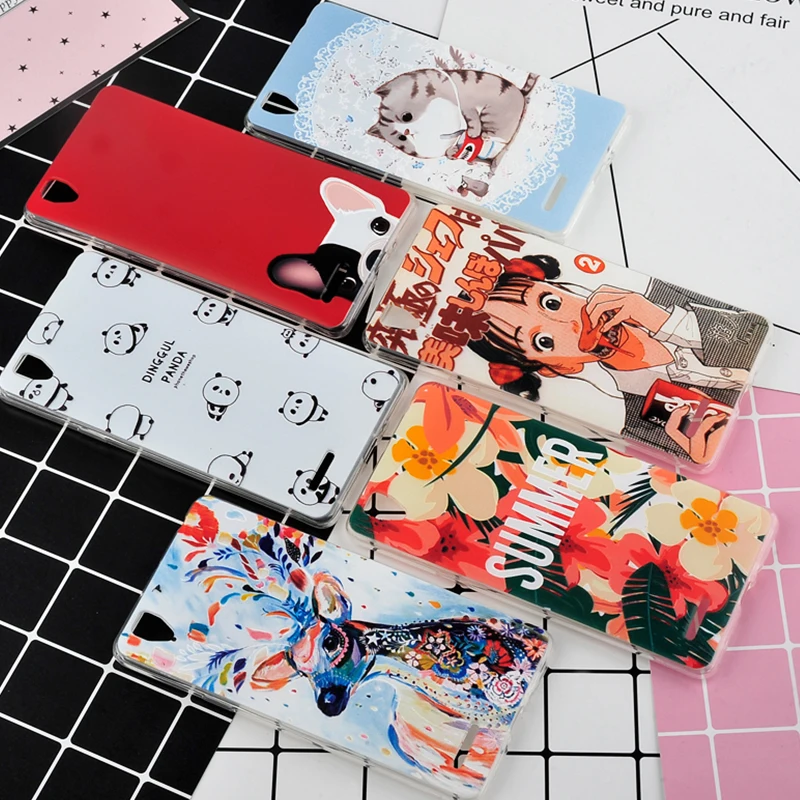 Huawei P20 lite Case Cover TPU Case For Huawei P20 lite Phone Cover Sweet Floral Cute Cat TPU P20 lite Soft Case Fashion 100%    4