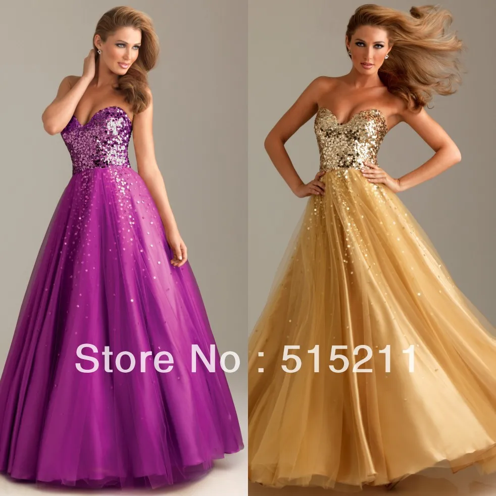 Free Shipping 2014 Elegant Gold Sequin ...