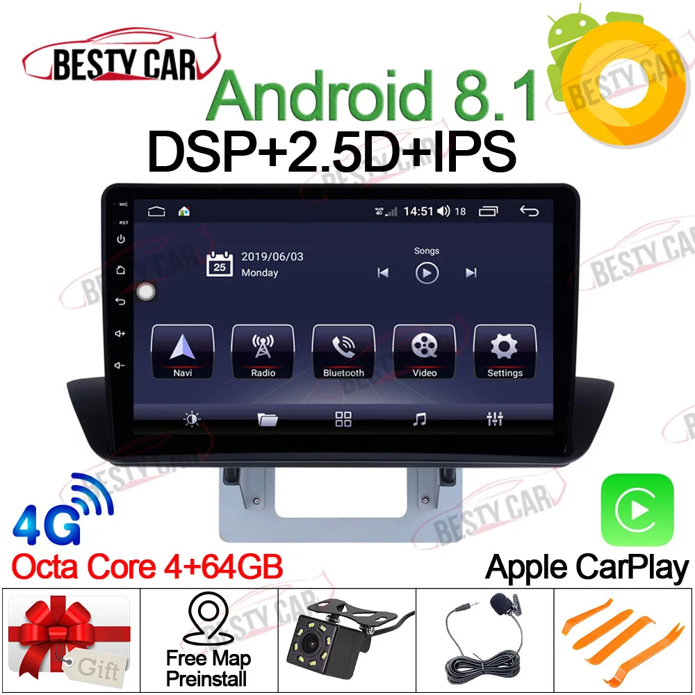 

9" Android 8.1 Car Multimedia Player Stereo Radio for Mazda BT50 2012 13 14 15 16 17 2018 GPS Navigation Head Unit DSP 2.5D+IPS