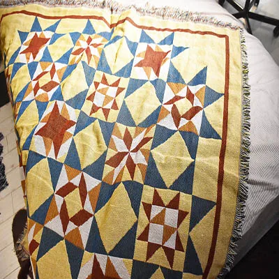 Хлопковое жаккардовое покрывало для дивана, вязаное одеяло с кисточкой, домашнее декоративное индийское одеяло с нитью, плед, настенный гобелен - Цвет: Темно-серый