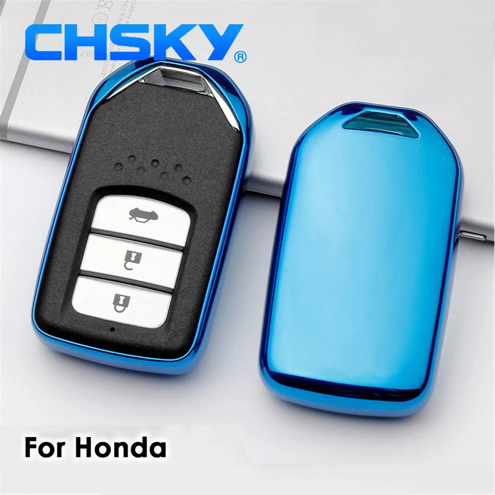 CHSKY Car Styling TPU key Cover Case For Honda XRV CRV Accord Crown Civiv Spirior Fit Jade Accessorie Key Shell | Автомобили и