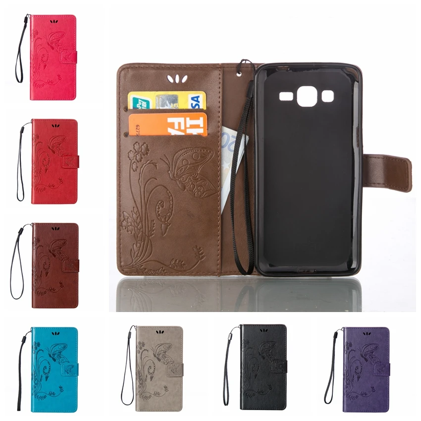 

Core Prime Case flower Pattern Cases Leather Wallet For Samsung galaxy Core Prime Duos SM-G360 G360H G361 G361H G361F Cover