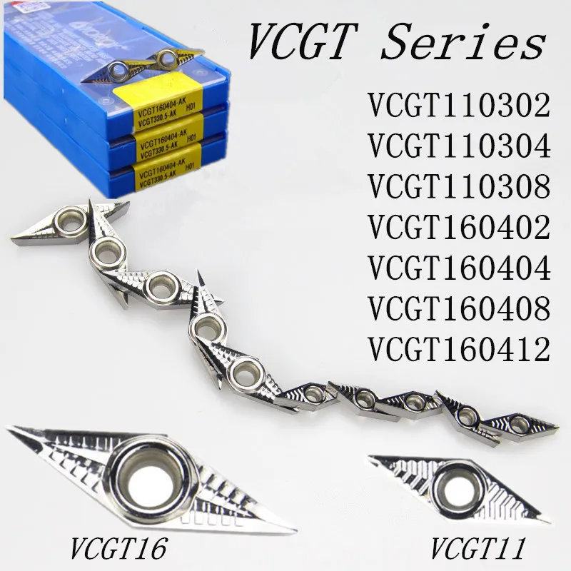 1P SVJCR1212H11+SVJCL CNC Boring Bar Tool Holder 10p VCGT110304-AK H01 Insert